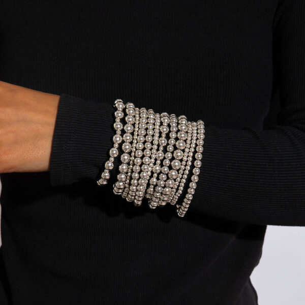 oly-02e2ff4a0a010f6e2628f613f457ddee Wholesale punk style exaggerated round bead chain bracelet