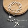 Wholesale Pearl Cross Rosary Prayer Chain
