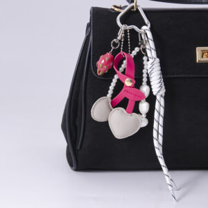 Miu braided rope-pearl chain-resin dragon fruit-grey cherry