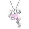 oly-02fb41bbc81f4a7e33a2d1f062013605 Wholesale Yansheng European and American New Frog Aobao Pendant Necklace Cute Exquisite Blue Opal Jewelry Cross-Border