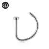 Simple Style Cool Style Geometric G23 Titanium Polishing Nose Ring Nose Pin