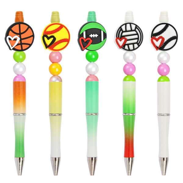 oly-030aa974def98c2b0b989224a7ba4d7d Wholesale DIY Ball Sports Series Ballpoint Pen Focus Beads