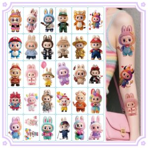 oly-030aee69e9c945bc92e79af08ff97109 Wholesale Labubu Tattoo Sticker Labubu Dopamine Cute Cartoon Girly Heart Christmas Waterproof Long-Lasting Tattoo Sticker