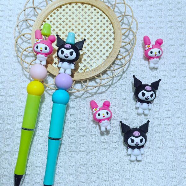 Wholesale Cross-border hot new products: 3D stereo silicone cartoon beads beaded factory