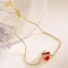 Wholesale Jewelry Vintage Style Classic Style Heart Shape Copper Zircon 18K Gold Plated Bracelets Box Chain