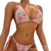 Wholesale Swimsuit Women's Bikini European and American Swimsuit Split Printed Sexy Amazon Foreign Trade Bikini Swimsuit