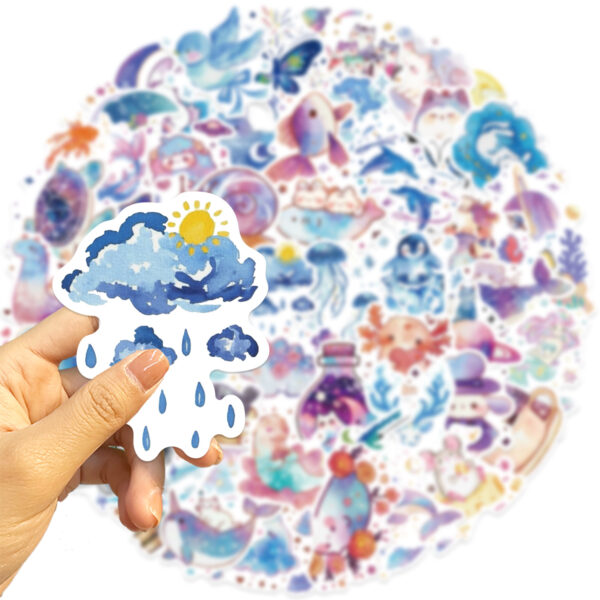 Wholesale 53 Starry Sky Creative Creature Graffiti Stickers Decorative iPad Luggage Notebook DIY Waterproof Cross-Border