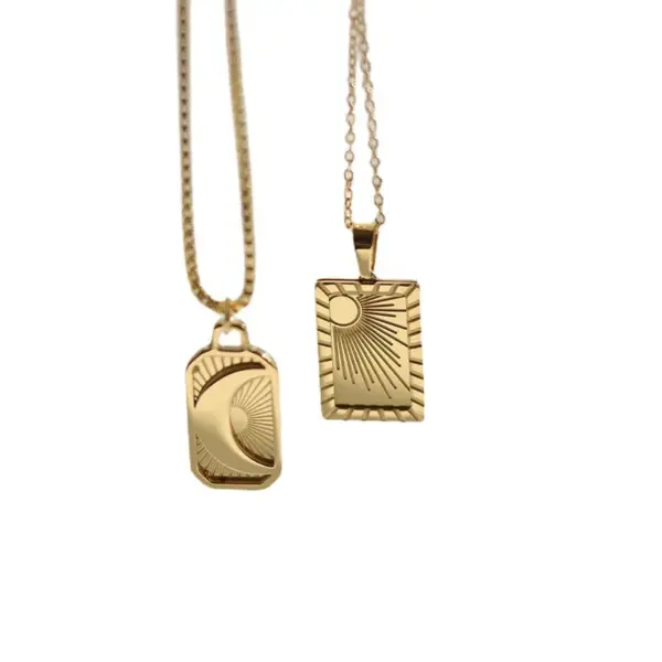 oly-032a0bfe71987c80520adb8ec826110d Wholesale PVD Coated Real Gold Plated 18K Gold 304 Stainless Steel Fashion Waterproof Non Tarnish 304 Stainless Steel Necklace