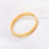 Wholesale PVD Coated Real Gold Plated 18K Gold Sun Solid Color Stainless Steel Simple Style Waterproof Non Tarnish Rings