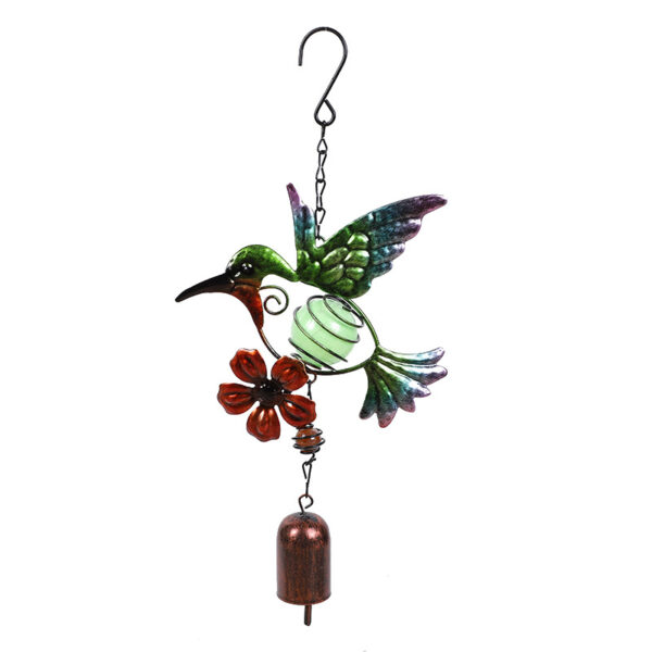 oly-032be527a0c54605ef27dcfd92ad37f5 Wholesale Cross-border New Luminous Bird Wind Bell Fluorescent UV Shiny Ball Metal Bell Aluminum Alloy Tube Hanging St