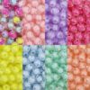 Wholesale 8mm10mm Transparent Bead Bead Straight Hole Color Bead Bulk Beaded Bracelet Handmade Material DIY Jewelry Accessories