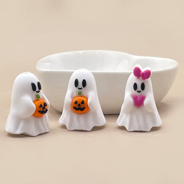 oly-0337f55a43664ef55e79bbc2527b9505 Wholesale Cross-border Hot Halloween New Food Grade 3D Silicone Molar Beads Insert Focus Beads
