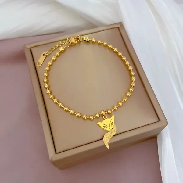 Wholesale Fashion Constellation Heart Shape Flower Titanium Steel Inlaid Gold Zircon Bracelets 1 Piece