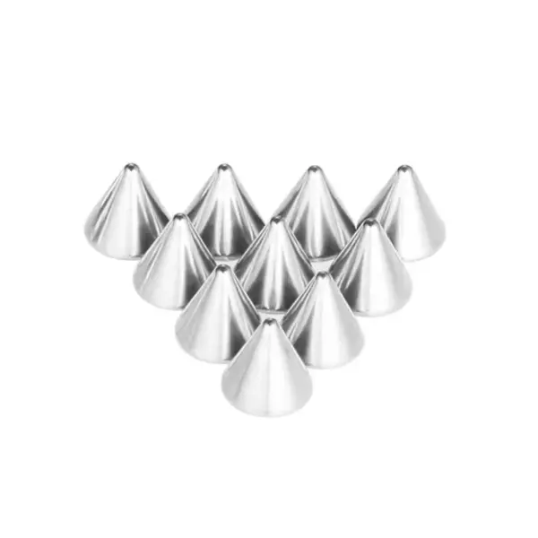 Wholesale 316 Precision 316L Stainless Steel Cone-Shaped Pointed Anti-Rust Anti-Corrosion Safety National Standard Material Ball Wedding Birthday Party Jewelry Ear Cartilage Ring And Earrings