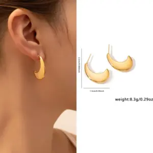 Golden Moon Earrings