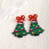 oly-034b38763ba2becacb56d677209cb729 Wholesale Cartoon butterfly tassel Christmas tree earrings