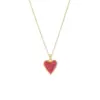 Wholesale PVD Coated 18K Gold Plated Heart Shape Stainless Steel Luxurious Waterproof Non Tarnish 304 Stainless Steel Pendant Necklace