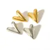 PVD Coated Real Gold Plated Heart Shape 304 Stainless Steel Simple Style Waterproof Non Tarnish Ear Studs