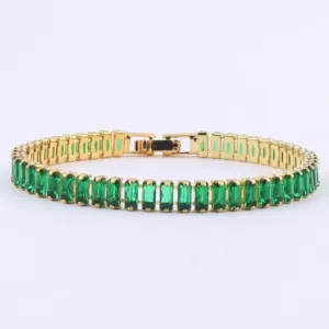 Green / Square Buckle Bracelet