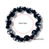 Wholesale Halloween Cross-border Black and White Skull Beaded Bracelet Unisex Hip Hop Punk Bracelet Diablo Vintage Bracelet