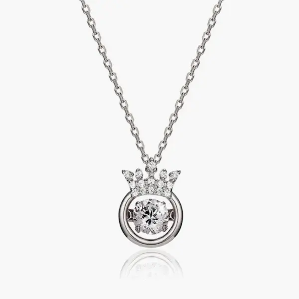 304 Stainless Steel Copper Cross Vacuum Plating Zircon Simple Style Pig Nose Chain Lobster Trigger Clasp Closure Pendant Necklace