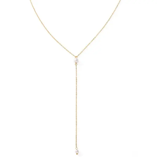 Wholesale PVD Coated 14K Gold Real Gold Plated Solid Color Stainless Steel Fashion Waterproof Non Tarnish 304 Stainless Steel Necklace