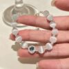 oly-03646db592f753a9be1bc7dface36653 Wholesale Undersea and Starry Sky Natural Cat's Eye Shattered Sier Beaded Bracelet Light Luxury High-end Celebrity Bracelet Internet Celebrity Elegant Women