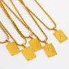 Wholesale Jewelry Fashion Letter 304 Stainless Steel 18K Gold Plated Plating Stainless Steel Necklaces