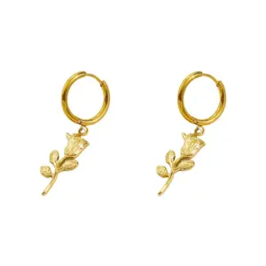 【XKE0419】Rose Gold Earrings / Gold