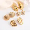 Wholesale 1 Pair IG Style Marine Style Tortoise Starfish 304 Stainless Steel Drop Earrings Ear Studs