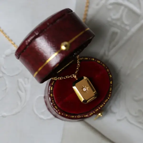 PVD Coated Real Gold Plated Water Droplets Titanium Steel Fashion Waterproof Non Tarnish Pendant Necklace