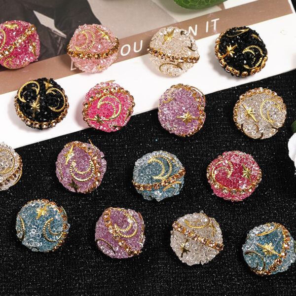 Wholesale Stars Moon Full Diamond Sugar Beads Water Diamond Beads