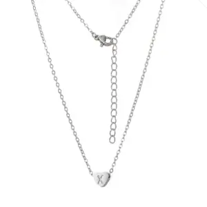 Steel Heart Necklace / X