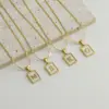Wholesale PVD Coated 18K Gold Plated Letter Stainless Steel Casual French Style Waterproof Non Tarnish 304 Stainless Steel Pendant Necklace
