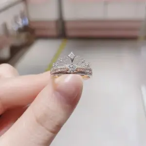 JZ-056-Castle Crown Ring [Two in One]] / Adjustable Opening