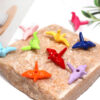 oly-03b34623a73c635c77584270f56c5fa3 Wholesale Colorful and cute 3D origami crane beaded necklace