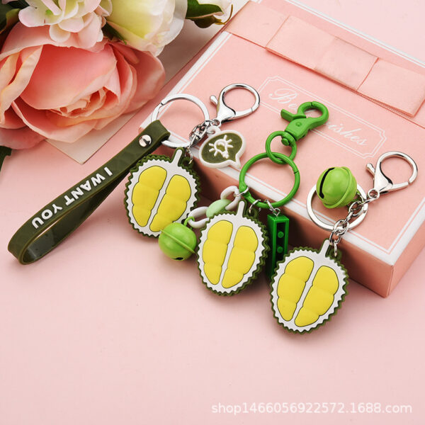 Wholesale Creative Food Simulation Fries Popcorn Keychain Small Pendant Soft Glue