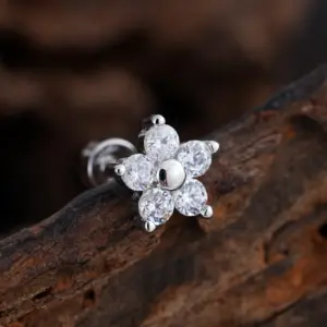 3387 Silver / Ear Studs