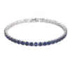 European Hip Hop 4.0 Zircon Bracelet For Men And Women Hot Sale Simple Fashion Tennis Bracelet Wholesale
