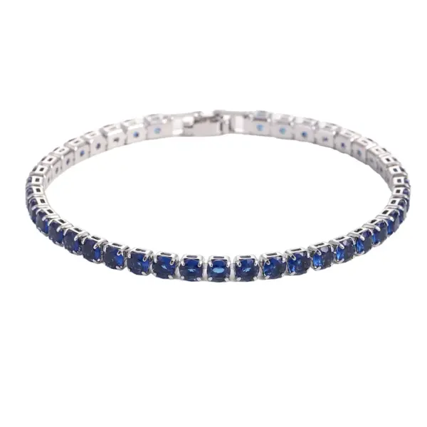 European Hip Hop 4.0 Zircon Bracelet For Men And Women Hot Sale Simple Fashion Tennis Bracelet Wholesale