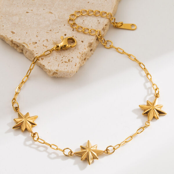 oly-03bfd18eae262cba9baa697907861866 Wholesale Titanium Steel Bracelet Girl's Fashion Love Star Pendant Temperament High-end Sense Bracelet
