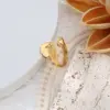 Wholesale [nihaojewelry]PVD Coated Real Gold Plated 18K Gold Geometric 304 Stainless Steel French Style Waterproof Non Tarnish