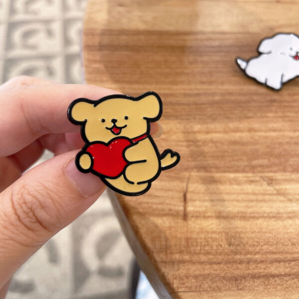 Wholesale Badge Cartoon Cute Golden Retrir Dog Maltese Ppy Brooch OLY Exclusive