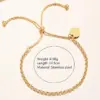 Ion Plating (IP) 18K Gold Plated Heart Shape 304 Stainless Steel French Style Simple Classic Waterproof Non Tarnish Bracelets