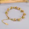 Wholesale Heart 304 Stainless Steel Titanium Steel Waterproof Non Tarnish No Inlaid PVD Coated Real Gold Plated 18K Gold Women'S Anklet