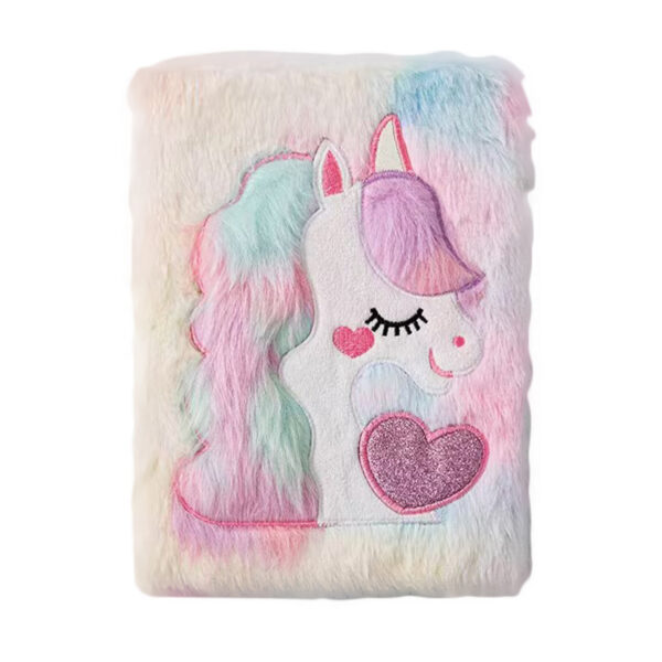 Wholesale Unicorn Cute Stuffed Notebook A5 Girly Heart