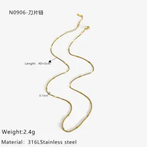 Golden Blade Chain / One Size
