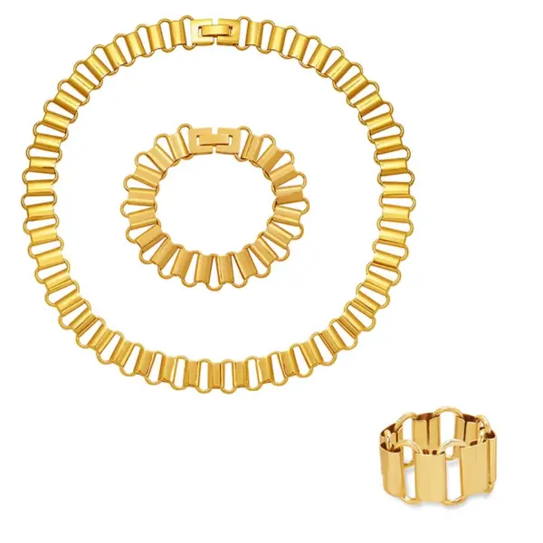 oly-03de5f5b31f2152cd6454eae5c4e16aa Wholesale PVD Coated 18K Gold Plated 18K Gold 304 Stainless Steel Fashion