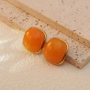 Orange / One Size / Ear Studs