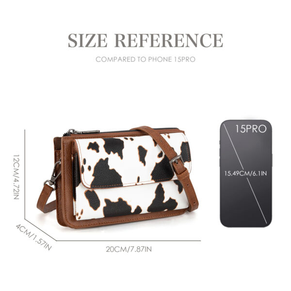 oly-03f75720fafb9f941556ea85957de612 Wholesale in stock Retro Solid Color Dairy Pattern All-match Shoulder Bag Crossbody Bag Mobile Phone Bag Card Slot Adjustable